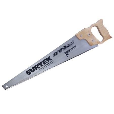 Surtek Triple Edge Handsaw With Wood Handle 22 120247
